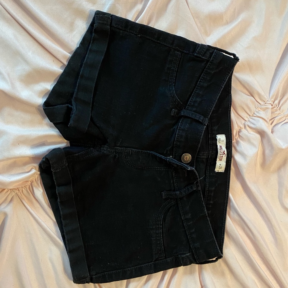 Hollister black Jean shorts